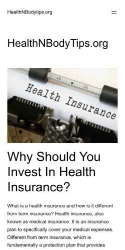 Anteprima del sito healthHNBT, media di Stati Uniti per articoli sponsorizzati