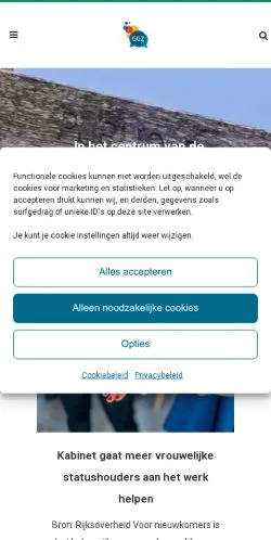 Anteprima del sito GGZ, media di Paesi Bassi per articoli sponsorizzati