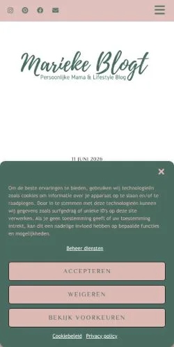 Podgląd witryny Marieke Blogt, medium z kraju Holandia do artykułów sponsorowanych
