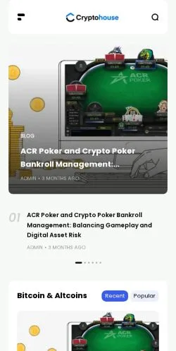 Anteprima del sito Crypto-House, media di Stati Uniti per articoli sponsorizzati