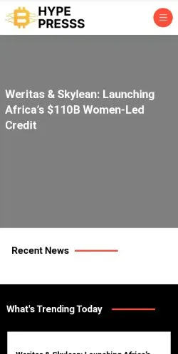 スポンサード記事向けのアメリカ合衆国メディア、Hypepresssのサイトプレビュー