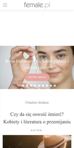 Podgląd witryny Female, medium z kraju Polska do artykułów sponsorowanych