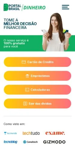 Podgląd witryny Portal Brasil, medium z kraju Brazylia do artykułów sponsorowanych