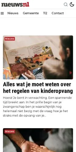 Podgląd witryny Rijswijk Nieuws, medium z kraju Holandia do artykułów sponsorowanych