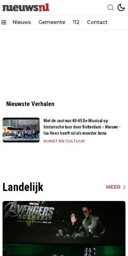 Anteprima del sito Schiedam Nieuws, media di Paesi Bassi per articoli sponsorizzati