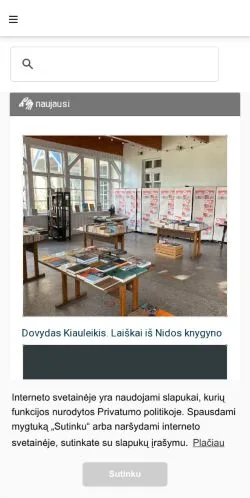 Anteprima del sito Literatūra ir menas, media di Stati Uniti per articoli sponsorizzati