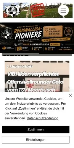 Anteprima del sito VfB 03 Hilden, media di Germania per articoli sponsorizzati