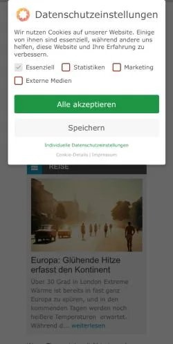 Pré-visualização do site Actuell24, meio de Alemanha para artigos patrocinados