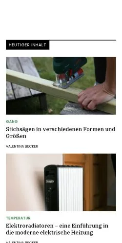 스폰서 기사용 독일 매체 bauenleicht.de 사이트 미리보기