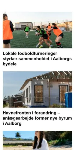 Anteprima del sito aalborgenserne.dk, media di Danimarca per articoli sponsorizzati