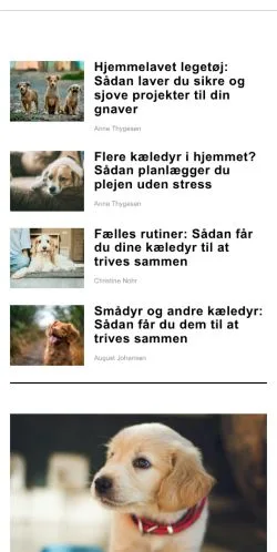 Anteprima del sito altomdyrene.dk, media di Danimarca per articoli sponsorizzati