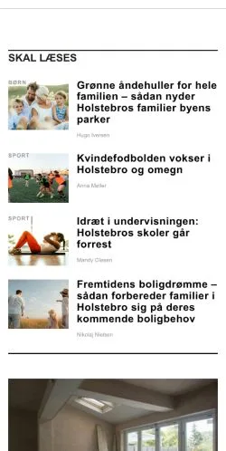 スポンサード記事向けのデンマークメディア、altomholstebro.dkのサイトプレビュー