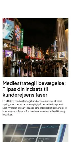 Podgląd witryny altomreklame.dk, medium z kraju Dania do artykułów sponsorowanych