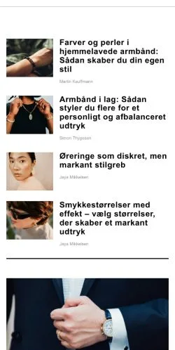 Anteprima del sito altomsmykker.dk, media di Danimarca per articoli sponsorizzati