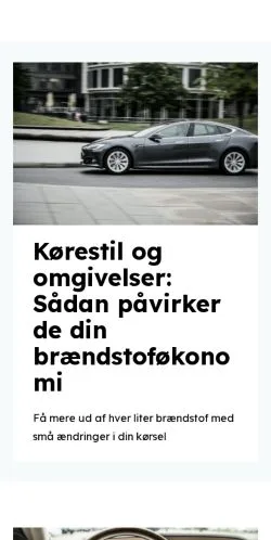 Forhåndsvisning af autoblog.dk, medie fra Danmark til sponsorerede artikler