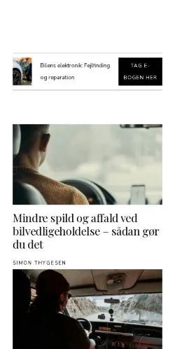 Aperçu du site autotips.dk, média de Danemark pour articles sponsorisés