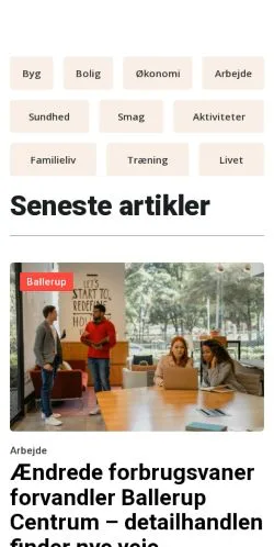 Anteprima del sito balleruphistorier.dk, media di Danimarca per articoli sponsorizzati