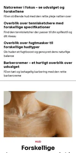 Anteprima del sito beautyinfo.dk, media di Danimarca per articoli sponsorizzati