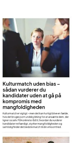 Vista previa del sitio bedrehr.dk, medio de Dinamarca para artículos patrocinados