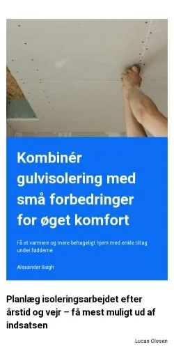 Forhåndsvisning af bedsteisolering.dk, medie fra Danmark til sponsorerede artikler