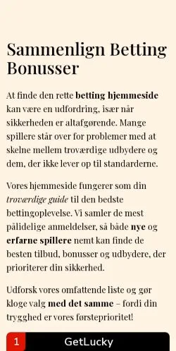Anteprima del sito bettingfans.dk, media di Danimarca per articoli sponsorizzati