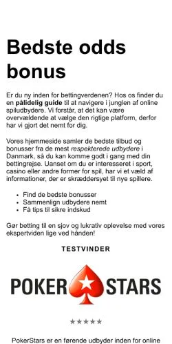 Podgląd witryny bettingmakker.dk, medium z kraju Dania do artykułów sponsorowanych