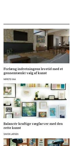 Podgląd witryny billedbolig.dk, medium z kraju Dania do artykułów sponsorowanych