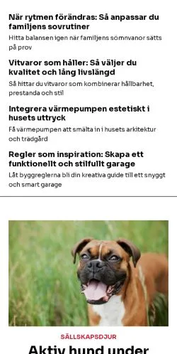 Anteprima del sito bloghouse.se, media di Svezia per articoli sponsorizzati