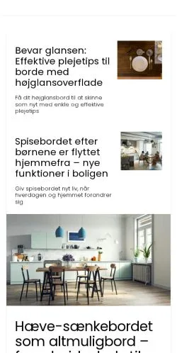 Anteprima del sito bordblog.dk, media di Danimarca per articoli sponsorizzati