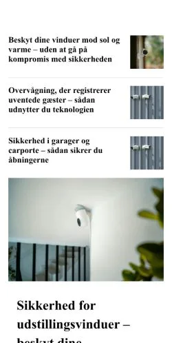 Preview of the bosikring.dk website, a media outlet in Denmark for sponsored articles