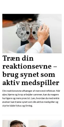 Anteprima del sito brilleblog.dk, media di Danimarca per articoli sponsorizzati