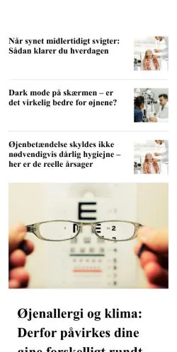 Anteprima del sito brilletid.dk, media di Danimarca per articoli sponsorizzati