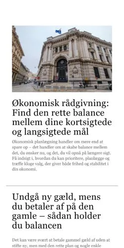 Anteprima del sito byenslaan.dk, media di Danimarca per articoli sponsorizzati