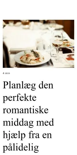 Podgląd witryny byensrestauranter.dk, medium z kraju Dania do artykułów sponsorowanych