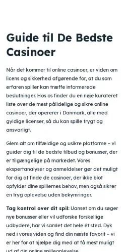Anteprima del sito dcasino.dk, media di Danimarca per articoli sponsorizzati