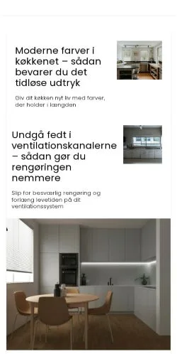 Anteprima del sito detgodekoekken.dk, media di Danimarca per articoli sponsorizzati
