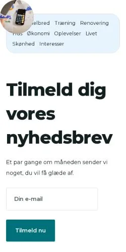 Forhåndsvisning av nettstedet dithaderslev.dk, medium fra Danmark for sponsede artikler
