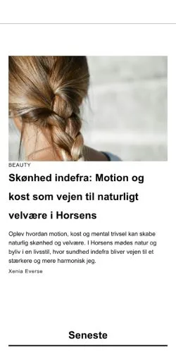 Voorbeeld van de site dithorsens.dk, medium uit Denemarken voor gesponsorde artikelen