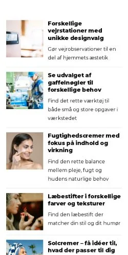Preview of the ditvalby.dk website, a media outlet in Denmark for sponsored articles
