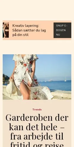 スポンサード記事向けのデンマークメディア、efashion.dkのサイトプレビュー