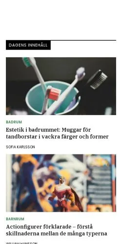 Anteprima del sito enkelthus.se, media di Svezia per articoli sponsorizzati