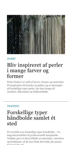 Voorbeeld van de site esbjerglivet.dk, medium uit Denemarken voor gesponsorde artikelen