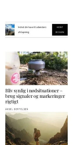 Anteprima del sito friluftsbasen.dk, media di Danimarca per articoli sponsorizzati