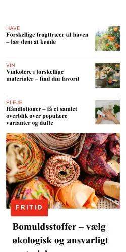 Anteprima del sito hobbykasse.dk, media di Danimarca per articoli sponsorizzati