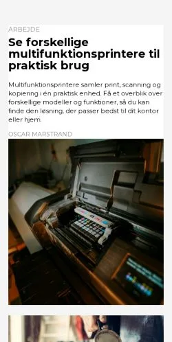 スポンサード記事向けのデンマークメディア、kanalkolding.dkのサイトプレビュー