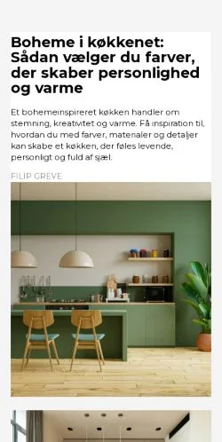 Anteprima del sito koekkentrends.dk, media di Danimarca per articoli sponsorizzati