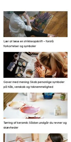 Anteprima del sito kreativpause.dk, media di Danimarca per articoli sponsorizzati