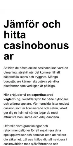Aperçu du site maxbonus.se, média de Suède pour articles sponsorisés