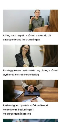 Anteprima del sito medarbejere.dk, media di Danimarca per articoli sponsorizzati