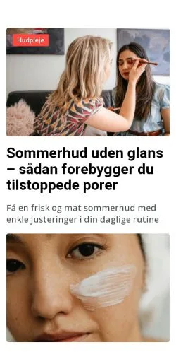 Anteprima del sito merehudpleje.dk, media di Danimarca per articoli sponsorizzati